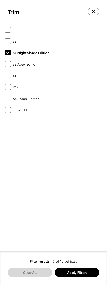 Mobile – trim filter